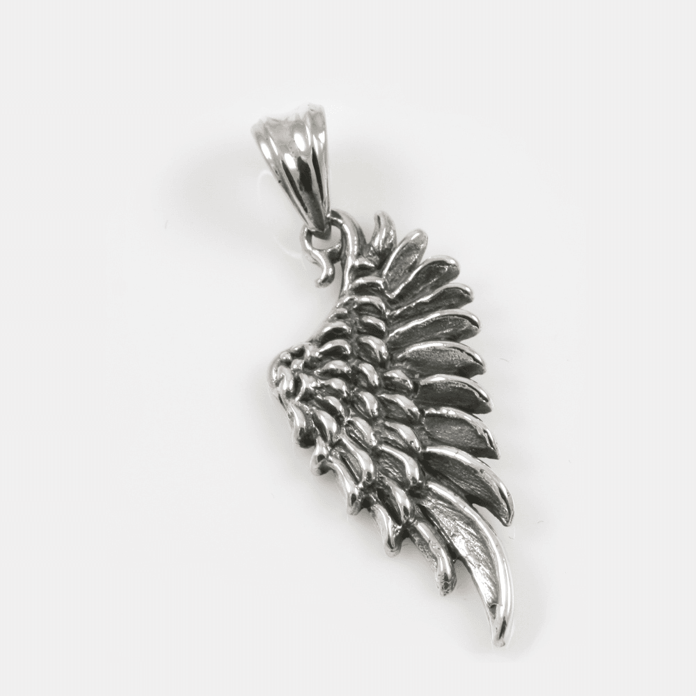 Angel Wing Charm Sterling Silver Pendant 