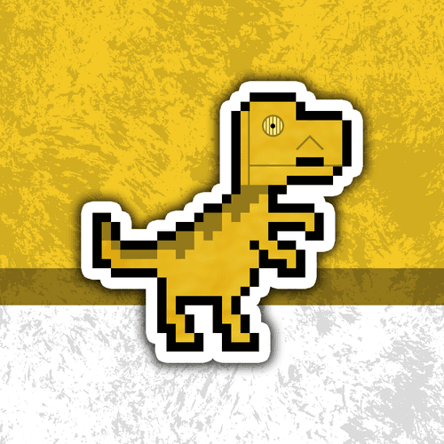 PixelSaurus Rex #0347 [Galactic Rare]