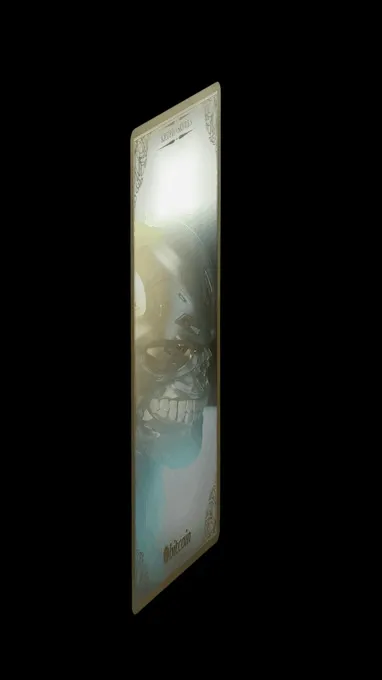 BITCOIN SKULL CARD