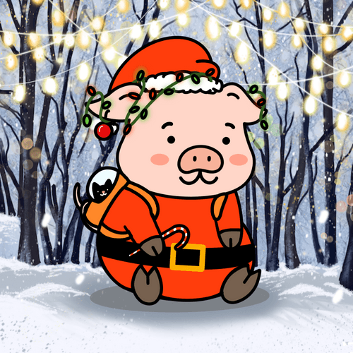 Holiday Piggie Palz #37 - Saint Porkter