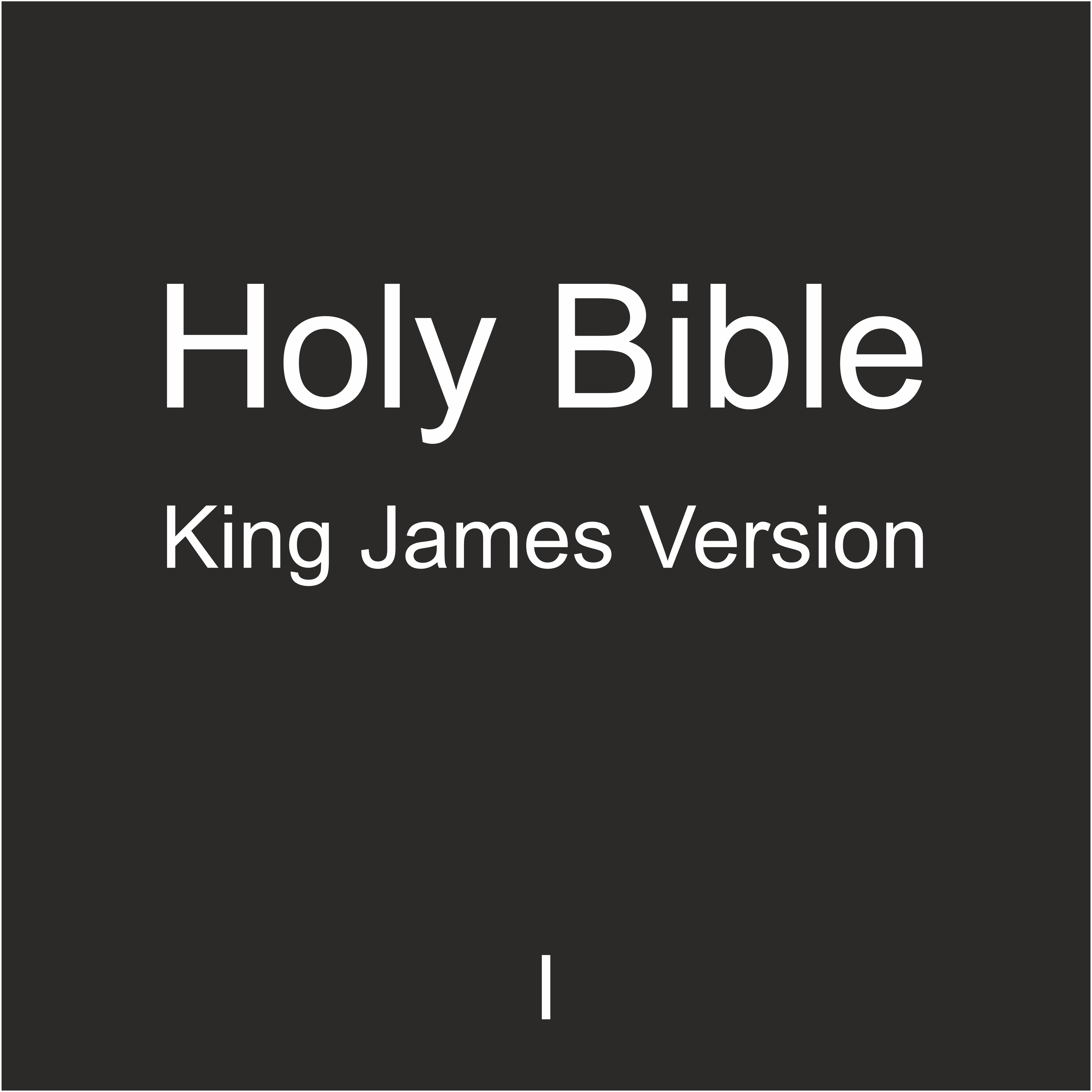 Holy Bible: King James Version #1/97