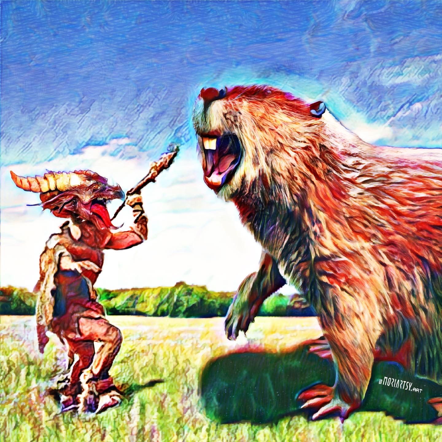 Dragon Man Hunts Giant Beaver - DAZE #88