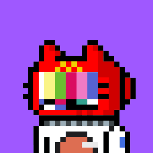 Fast Food Pixel Cool Cat #62