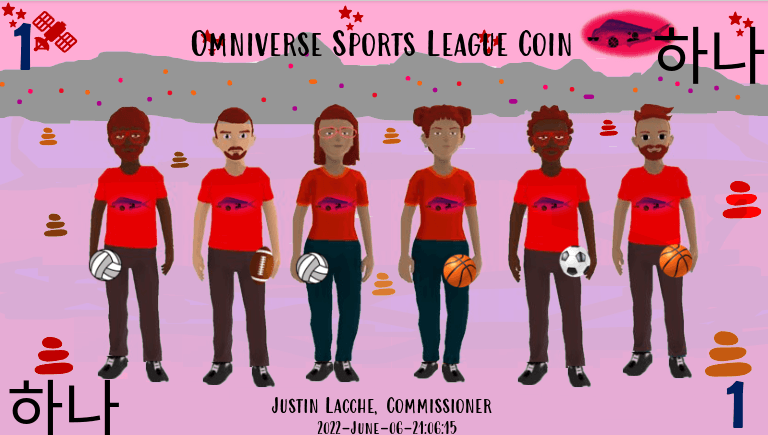 One (1) Omniverse Sports League Coin | 대한민국