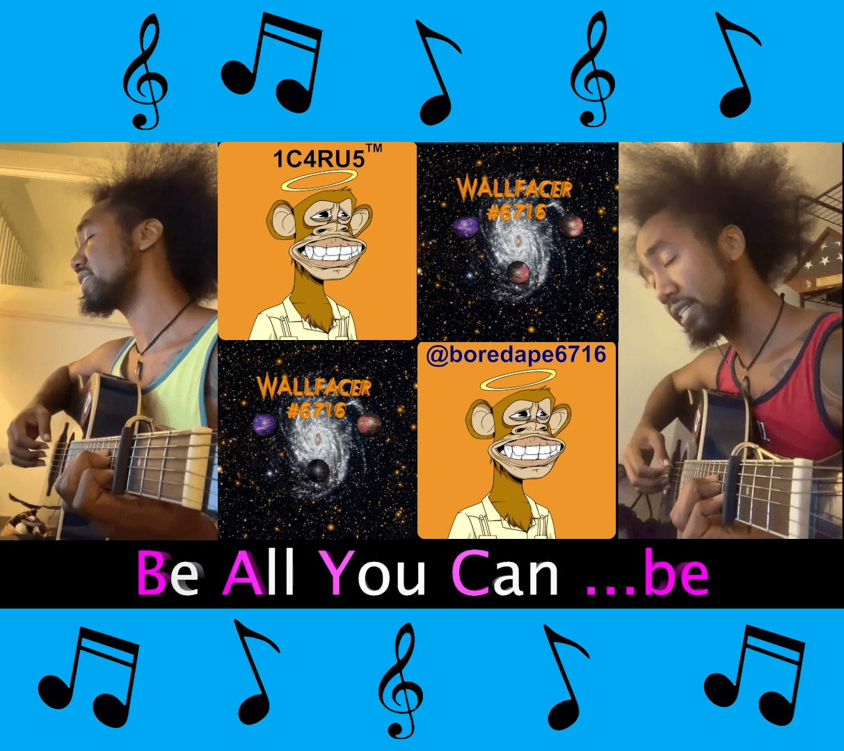 B.A.Y.C. (Be All You Can) Premiere NFT Music Video by 1C4RU5 (icarus, Tyrone Post)