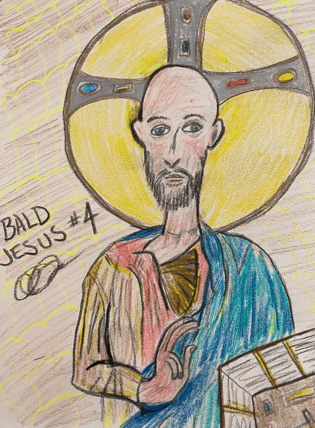 Bald Jesus #4 - Byzantine Bald Jesus