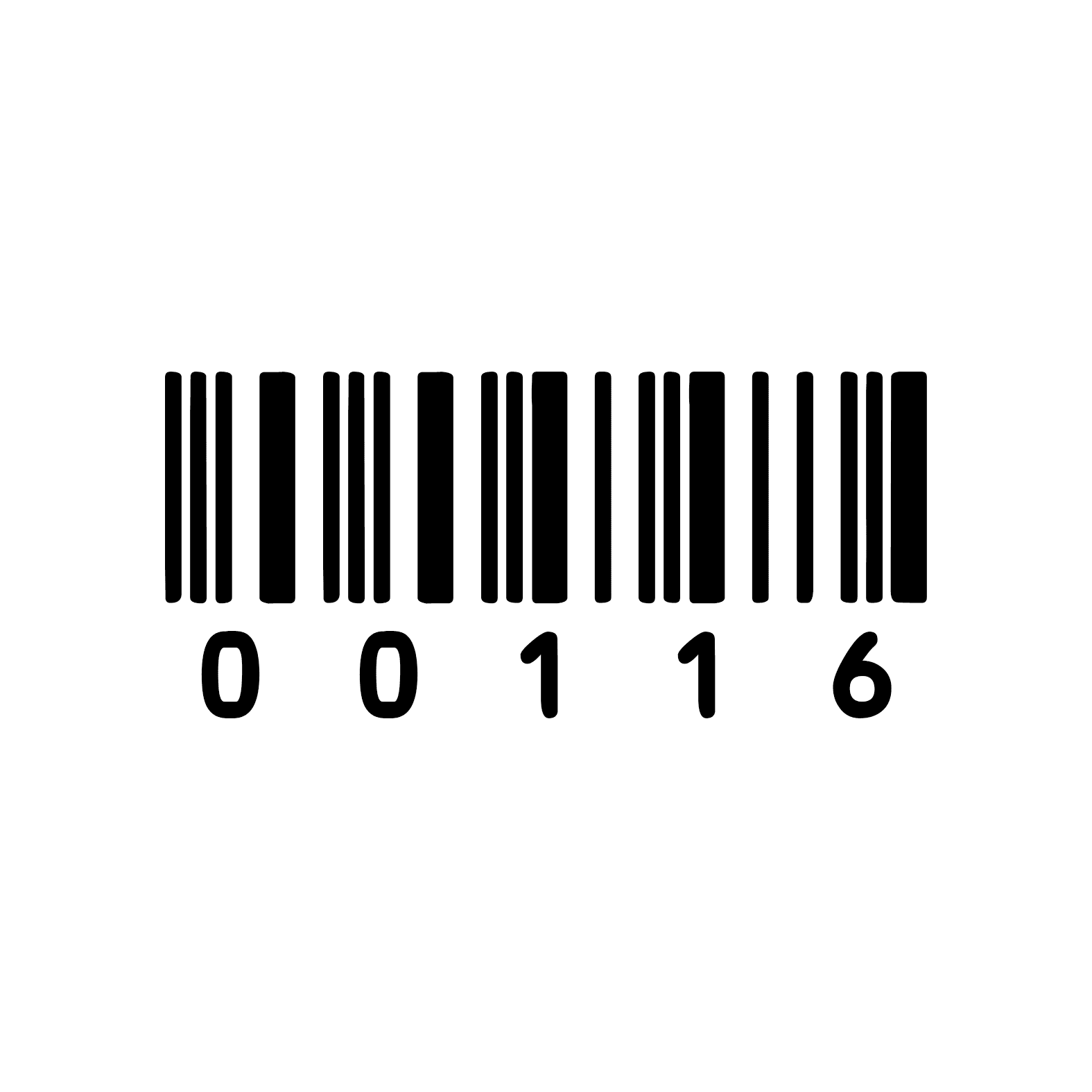 10000 Numbers Barcode #116