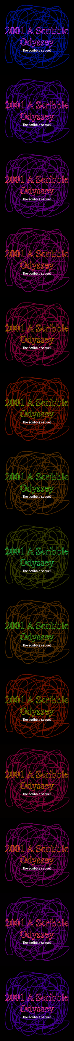 2001 A Scribble Odyssey : the scribble sequel collection image