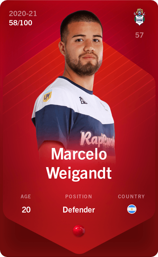 Marcelo Weigandt 2020-21 • Rare 58/100