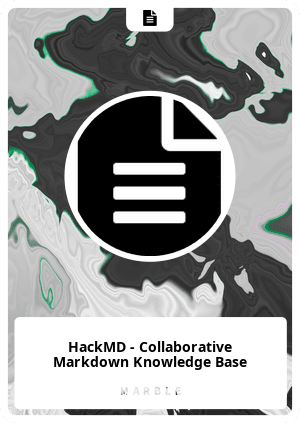 HackMD - Collaborative Markdown Knowledge Base
