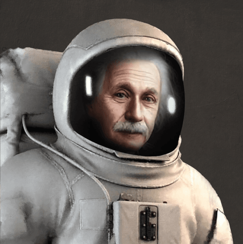 Astronaut Albert Einstein