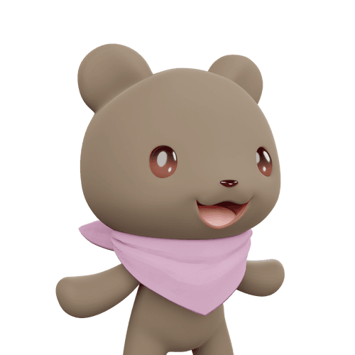 3D LEELEE-Normal-Asiatic black bear-#00154