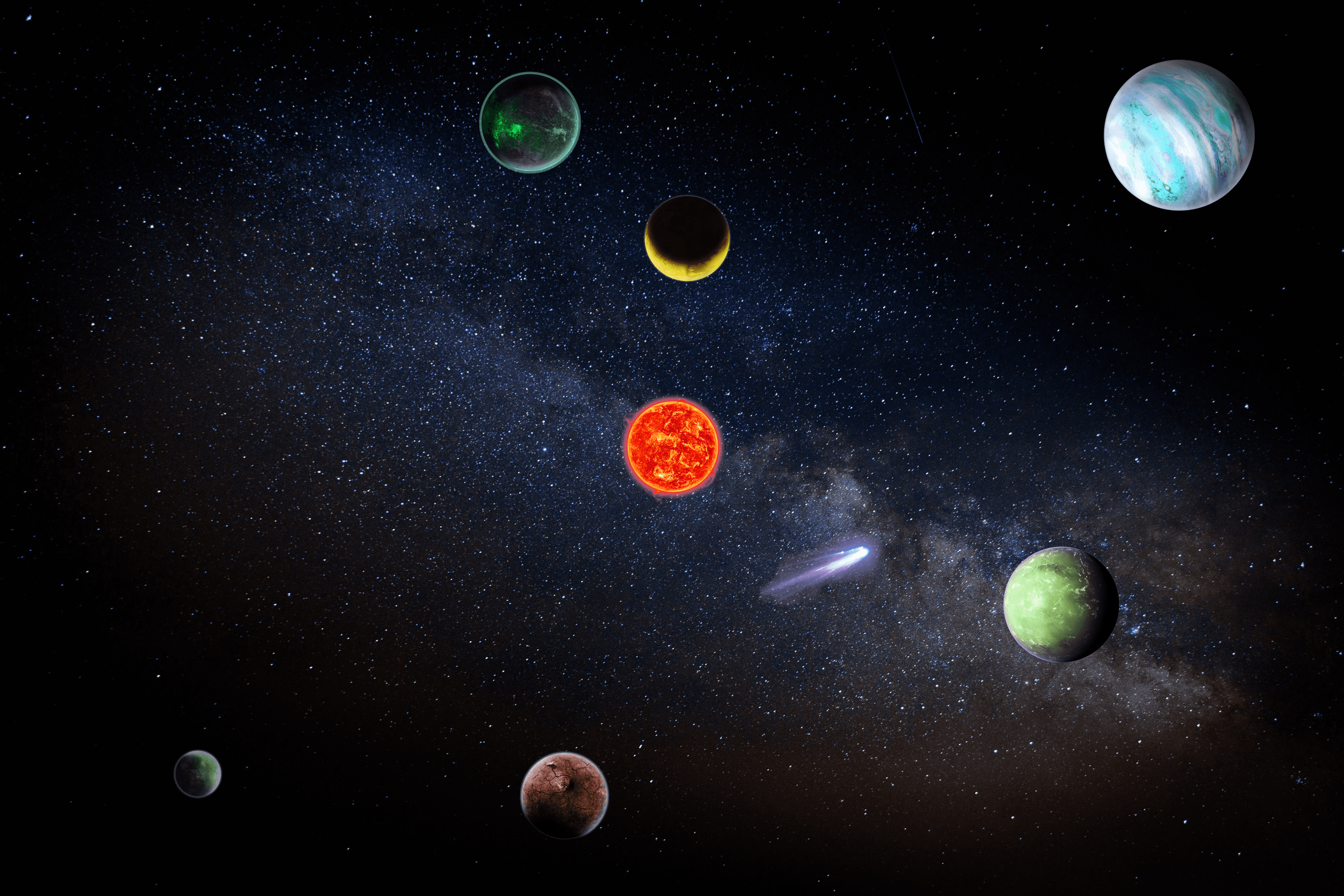 Solar System #649 - Amelia Galaxy