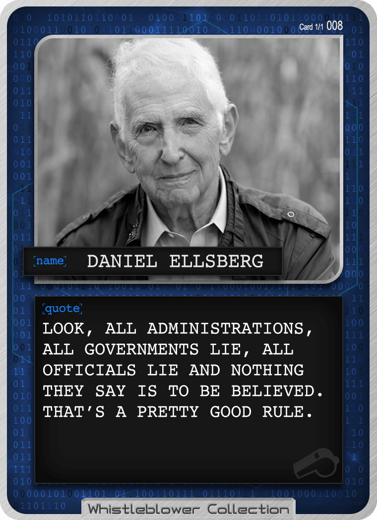 Whistleblower Collection Card: Daniel Ellsberg 008 1/1