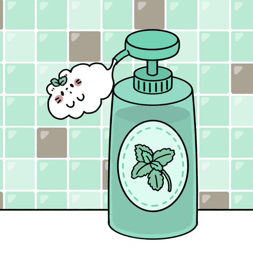 Mint bear shampoo
