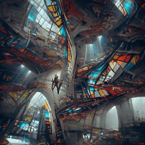 4 dimensional Futuristic church