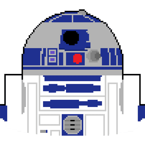 R2D2 | Star Wars | Pixel Art Movie Characters