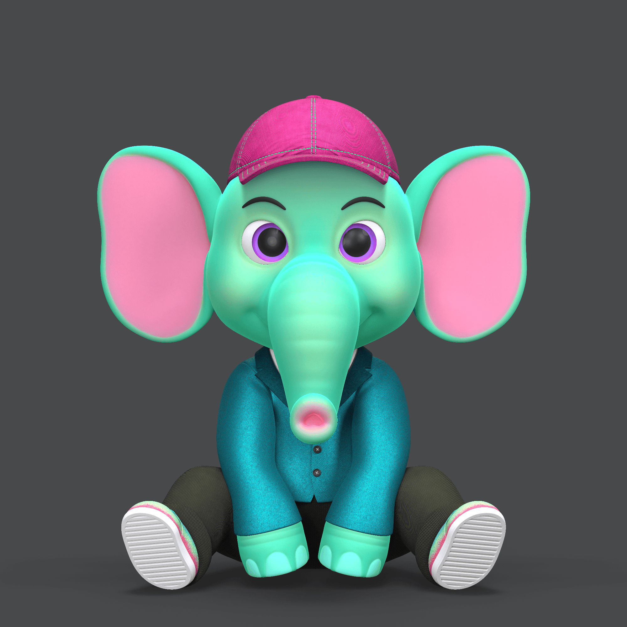 3d Cute Elephant Baby Collection #4390 - Elephant Baby Collection | OpenSea