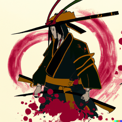 Traditional japanese Samurai art 6