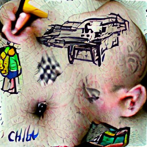 Bloot Art (Bloot #3822, Child Drawing)