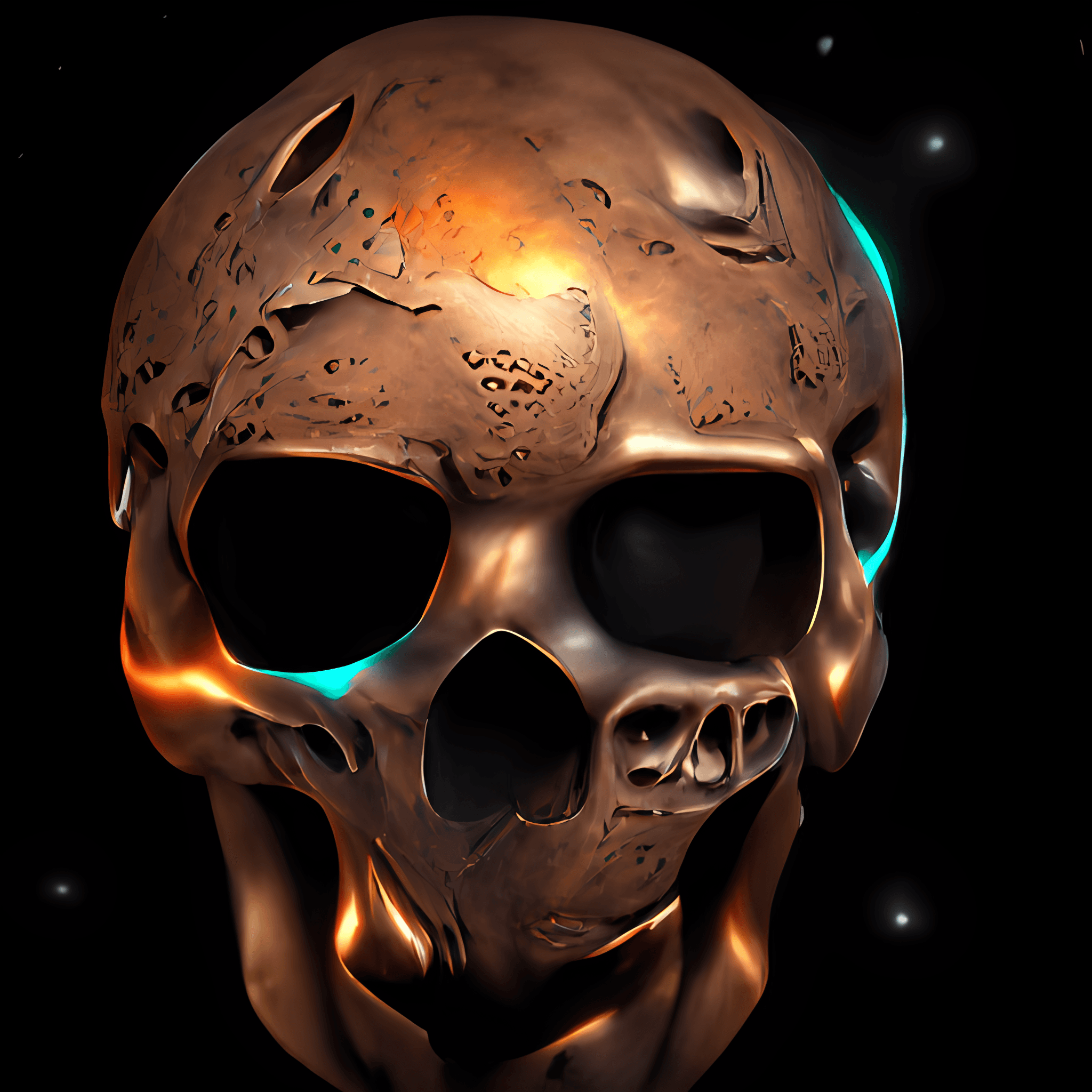 Bronze Skull #9