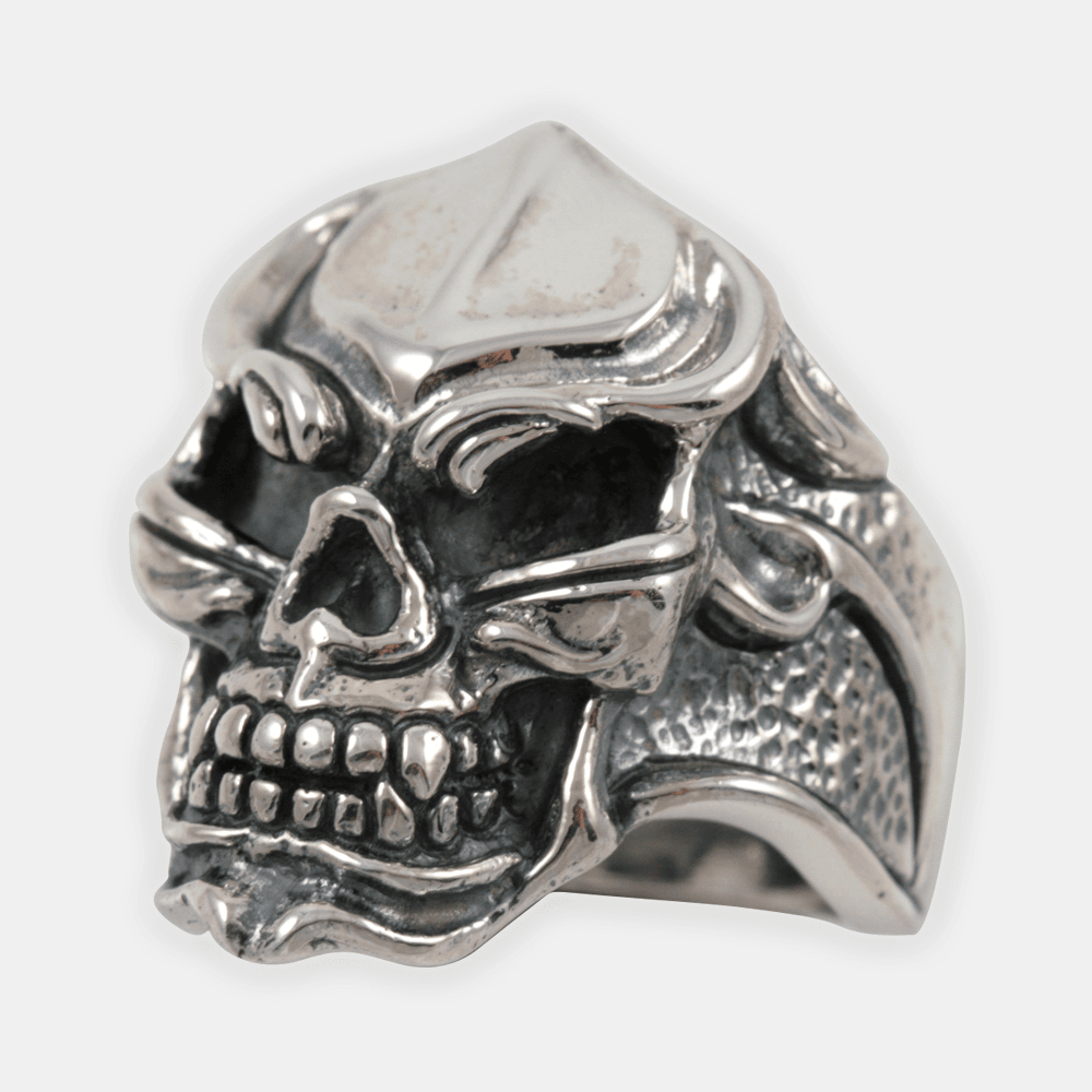 Gothic Harley Rider Skull Ring #2
