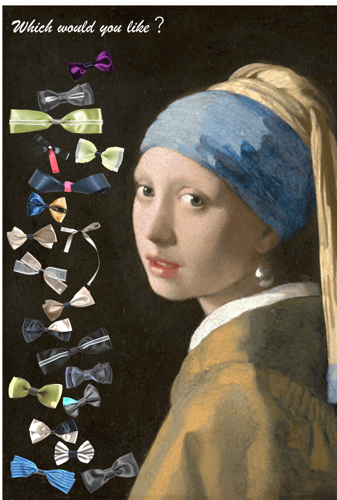 Girl with a Pearl Earring asks your taste!