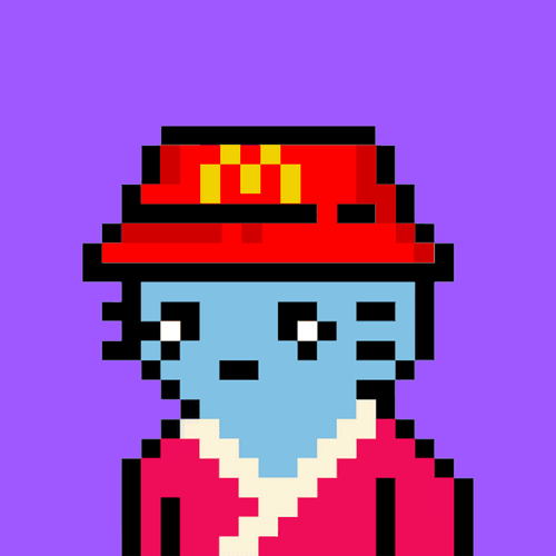 Fast Food Pixel Cool Cat #98