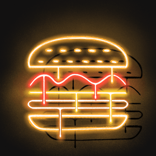 Neon Signs #02 - Dunk Burger with Cheese