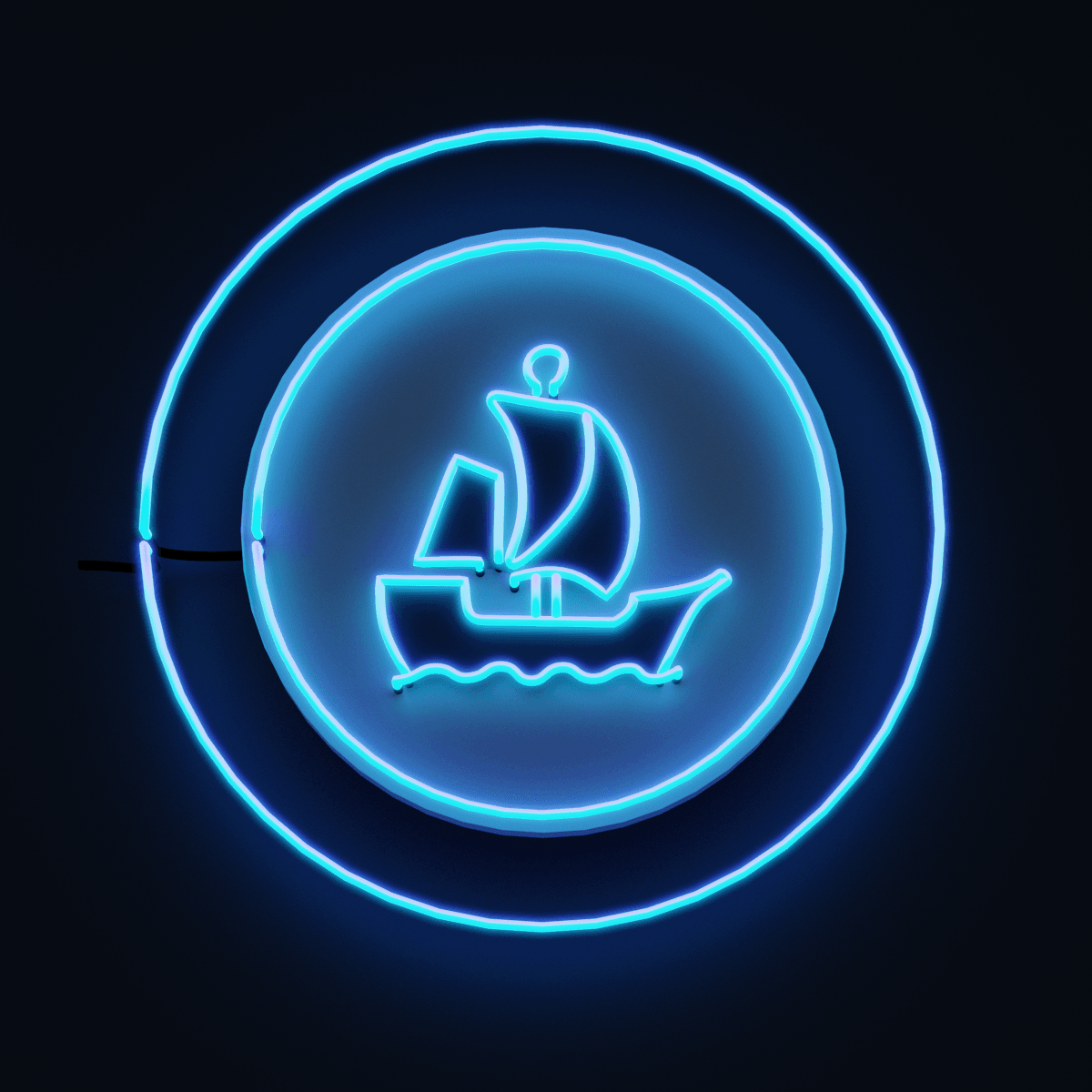 Sailing the open sea - Neon Sign