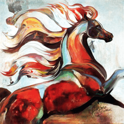 Arabian Horse with Flying Mane collection image