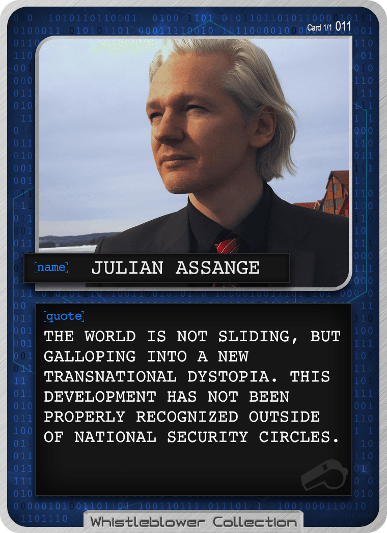 Whistleblower Collection Card: Julian Assange 011 1/1