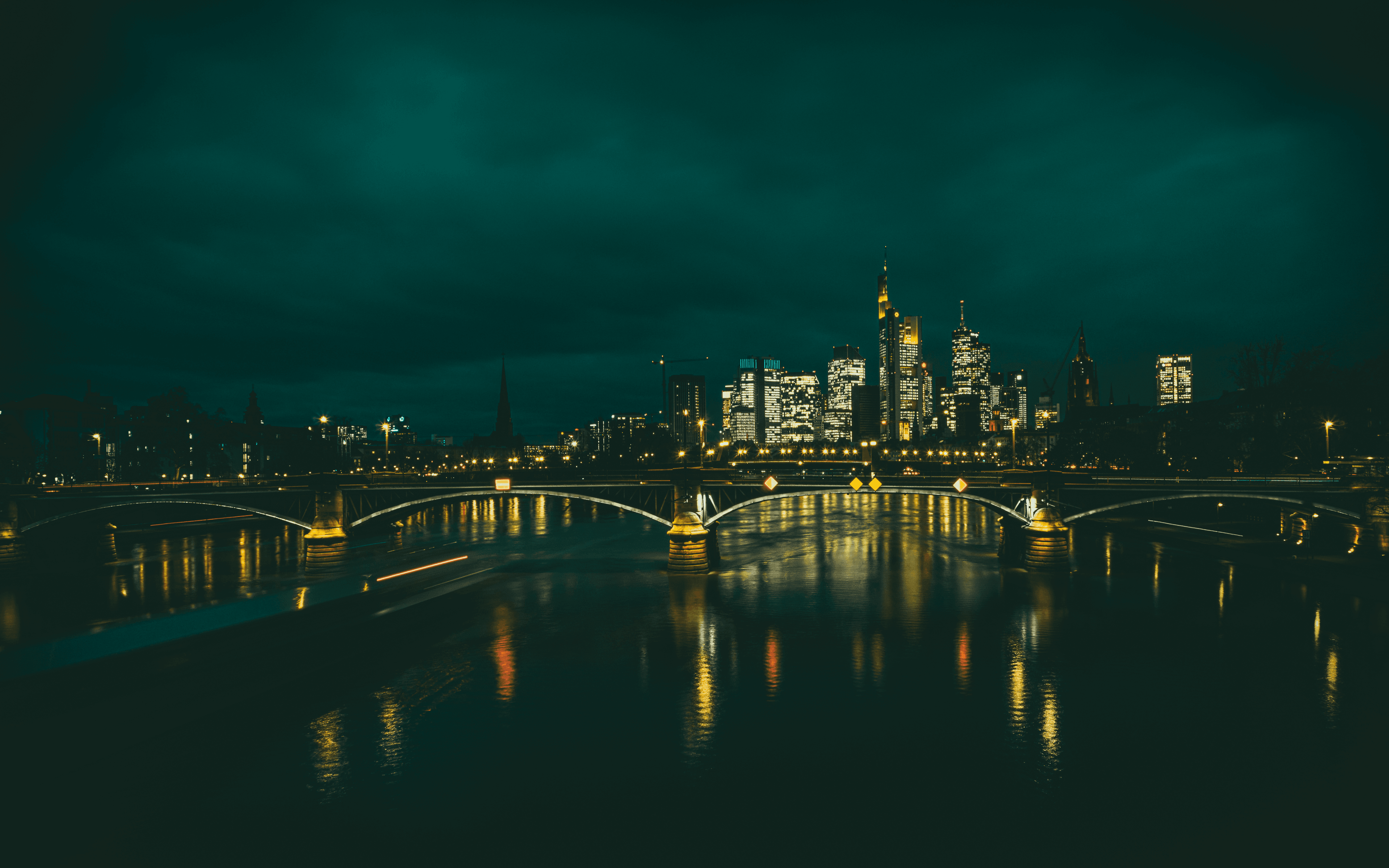 The lights of Frankfurt am Main
