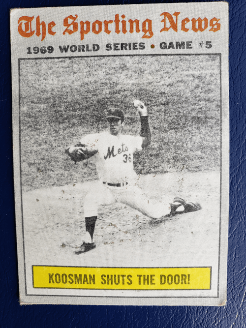 1970 Topps baseball New York Mets team #309, JERRY KOOSMAN