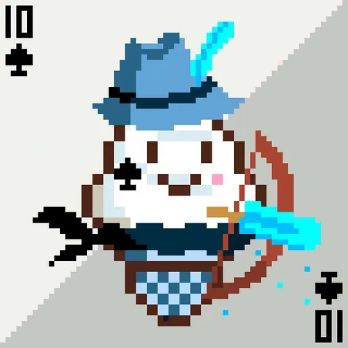 #142 ICE CREAM PLAYING CARDS(SPADE 10)