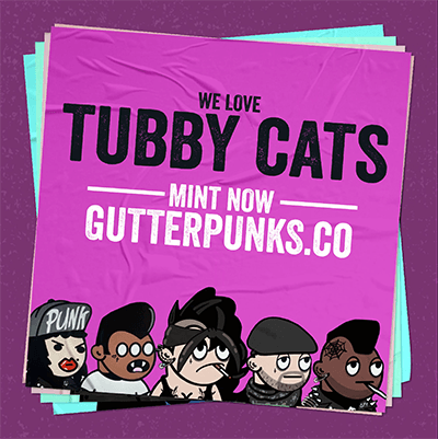 Gutter Punks Flyer - tubby cats