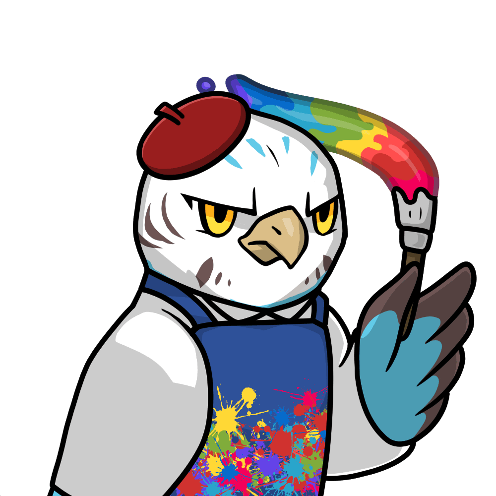 Narukami-Painter-Blue budgie #01938
