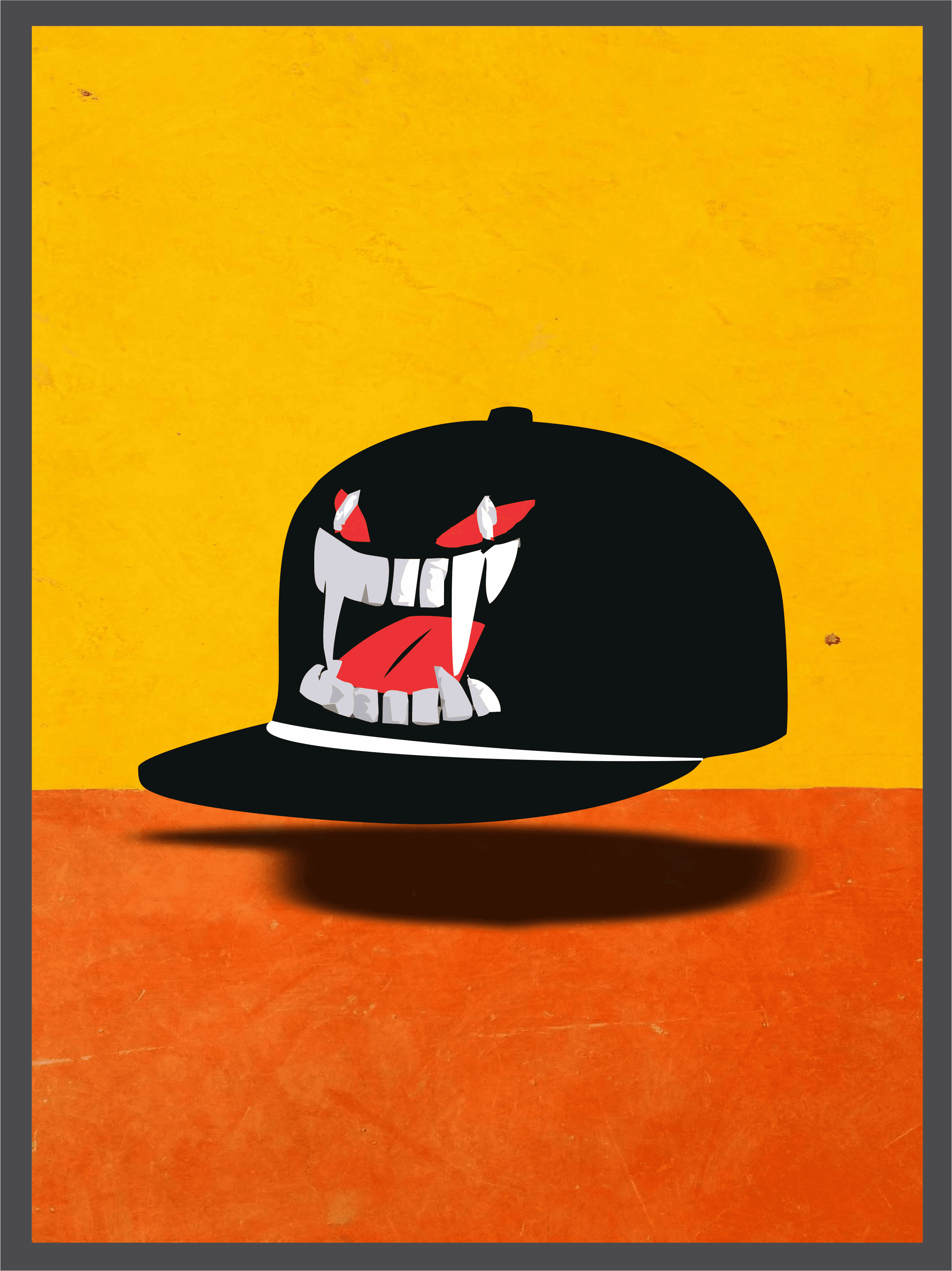 Monster Cap With Fangs #37