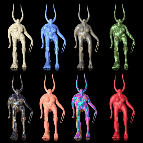 Doze Green Sculptures
