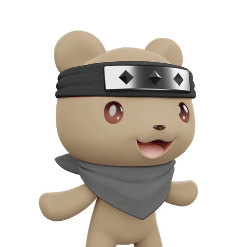 3D LEELEE-Normal-Brown bear-#00428