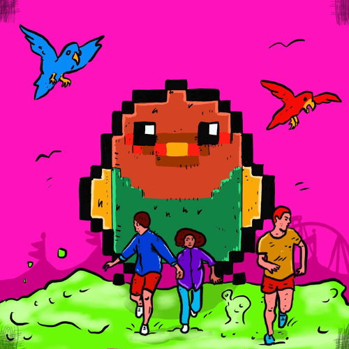 Giant Mutant Blockbird