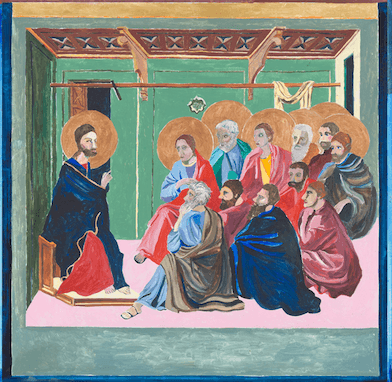 CHRIST TAKING LEAVE OF THE APOSTLES X DUCCIO META MAESTA