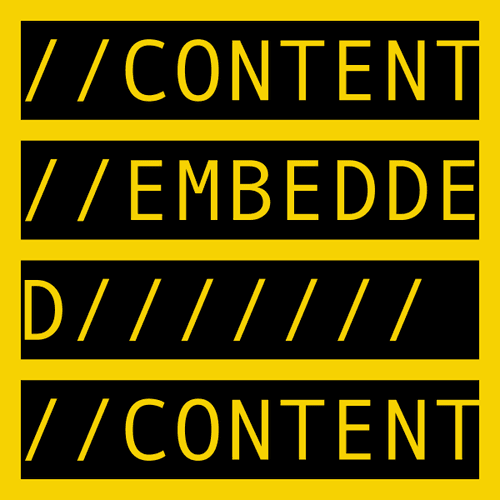 CONTENT EMBEDDED CONTENT