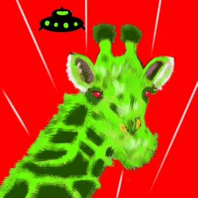 #008 Modern Giraffes . Alien Giraffe