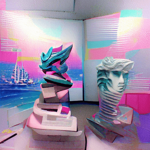 Vaporwave Sculpture - The Artifact of Mine | OpenSea