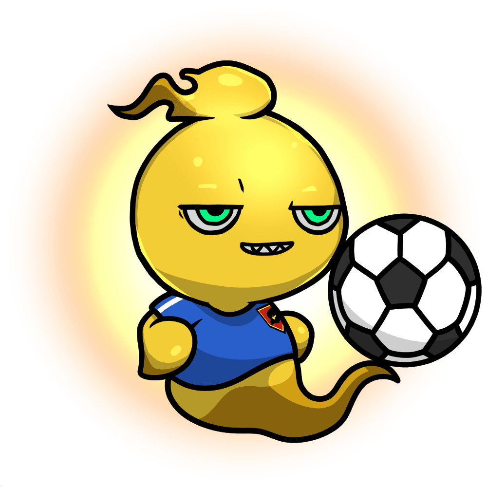 Mitama-Soccer player-Gold #00553