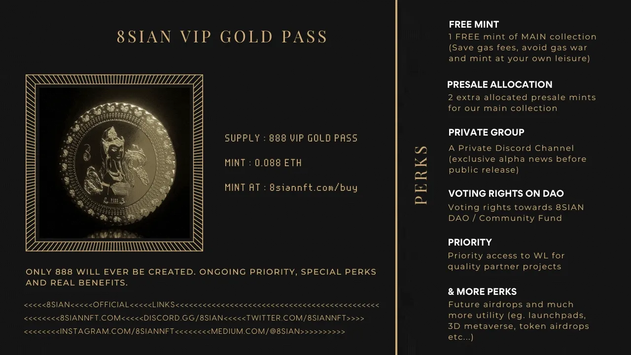 8SIAN VIP GOLD PASS