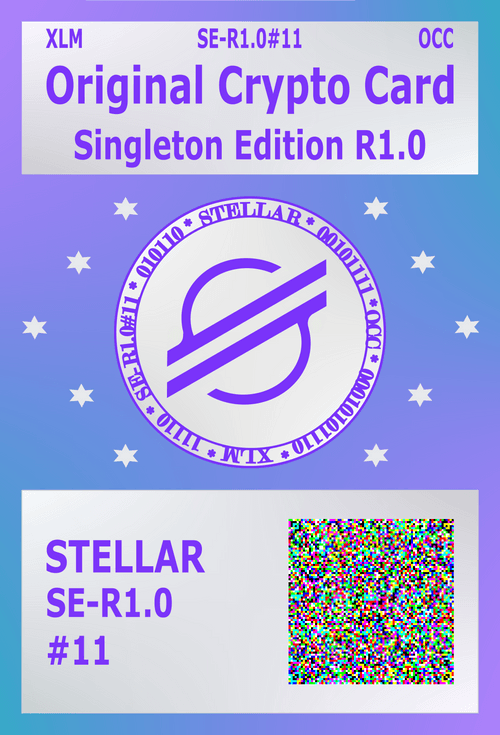 *Original Crypto Card*STELLAR*SE-R1.0#11*XLM*