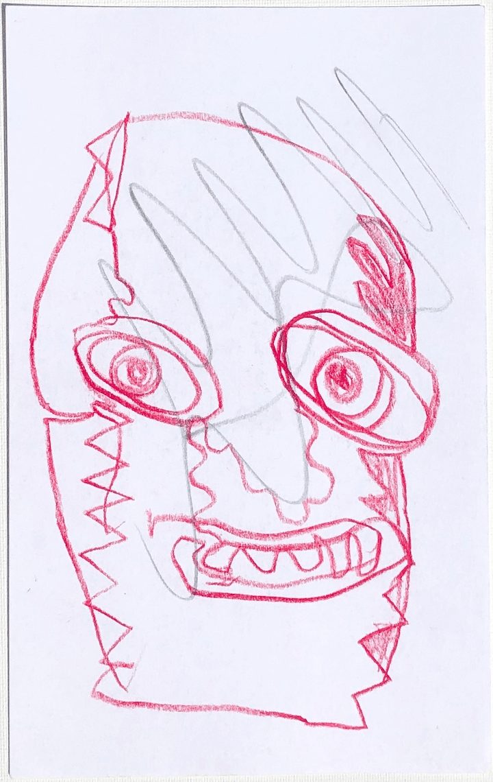 Josh Smith, Face drawing (2005)