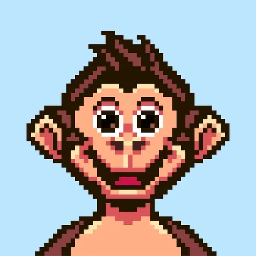 Pixel Ape #4 - Blinking Baby Caesar
